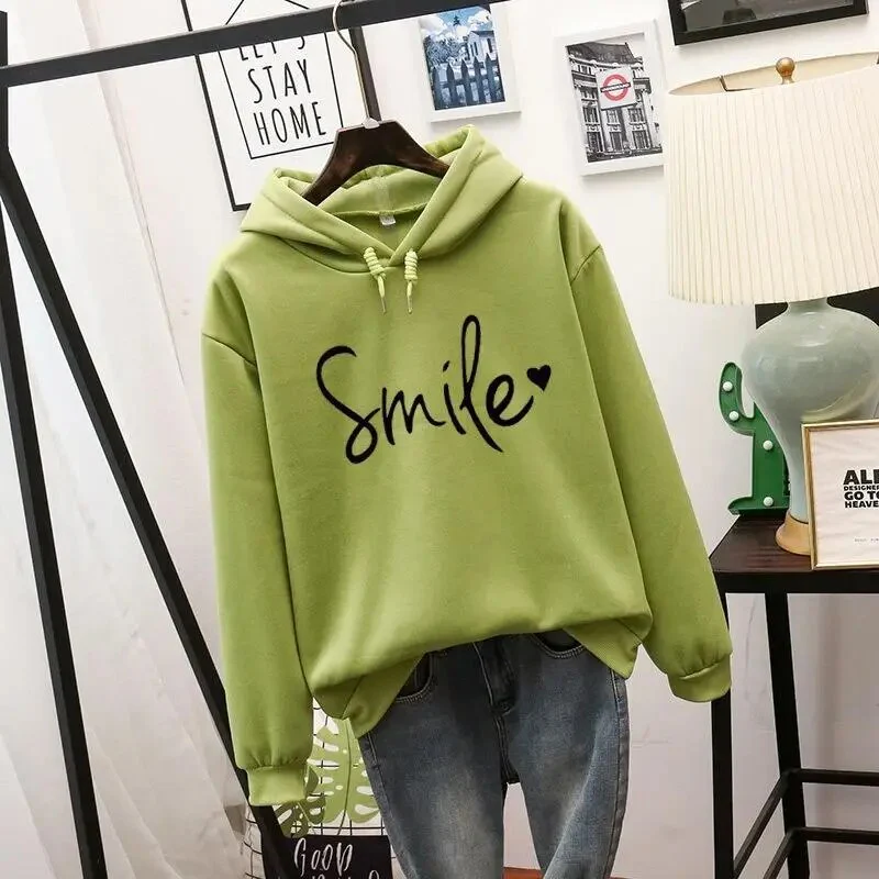 Damen Bedruckter Kapuzenpullover mit langen Ärmeln | Warme - Image 4