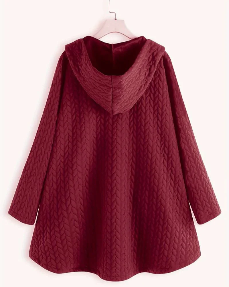 Damen bequeme Kapuzenjacke | Lang - Image 2