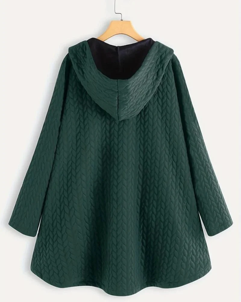 Damen bequeme Kapuzenjacke | Lang - Image 4