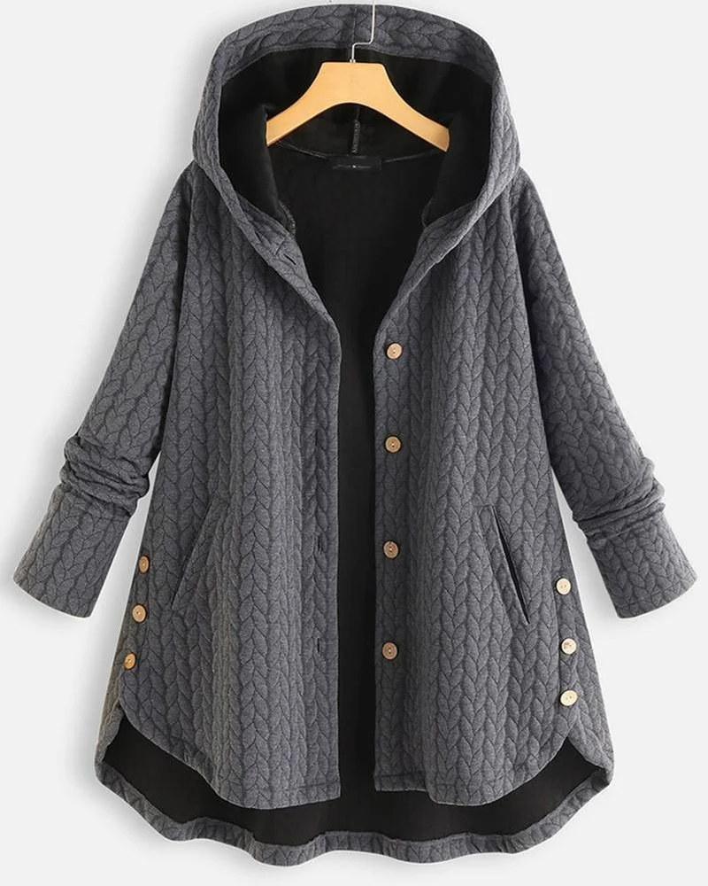 Damen bequeme Kapuzenjacke | Lang - Image 9