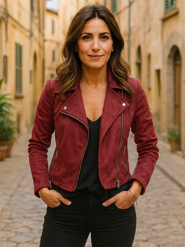 Damen Bikerjacke Mit Asymmetrischem Reißverschluss und Eleganten Details – Jacke Für Stilbewusste Frauen - Image 5