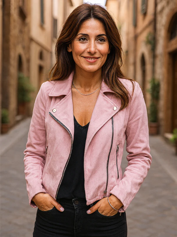 Damen Bikerjacke Mit Asymmetrischem Reißverschluss und Eleganten Details – Jacke Für Stilbewusste Frauen - Image 6
