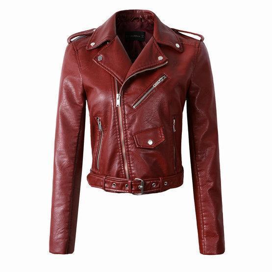 Damen Bikerjacke mit Reißverschluss | Klassisch - Image 3