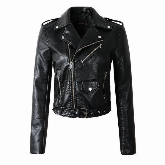 Damen Bikerjacke mit Reißverschluss | Klassisch - Image 5