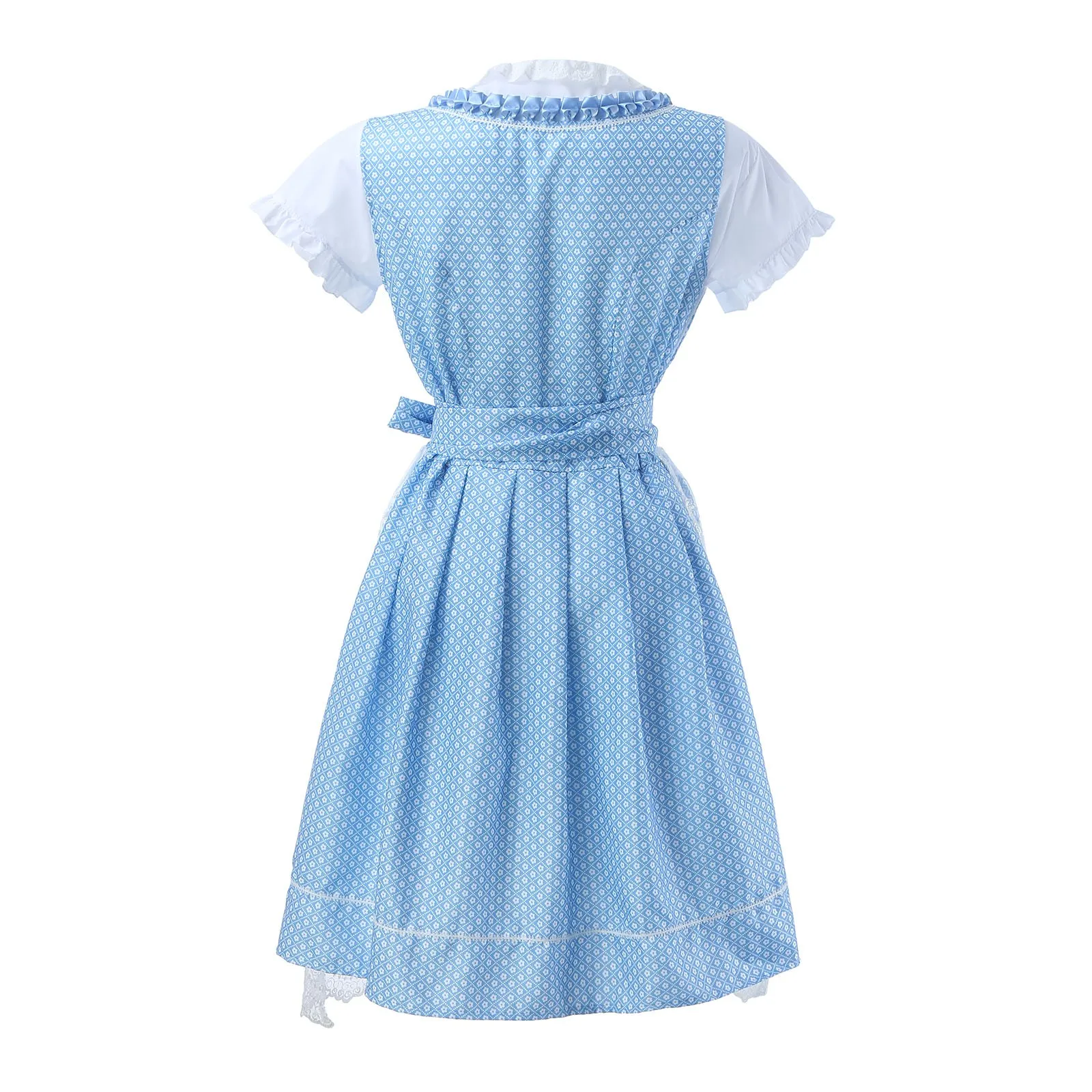 Damen Blau Oktoberfest Dirndl Kleid - Image 3