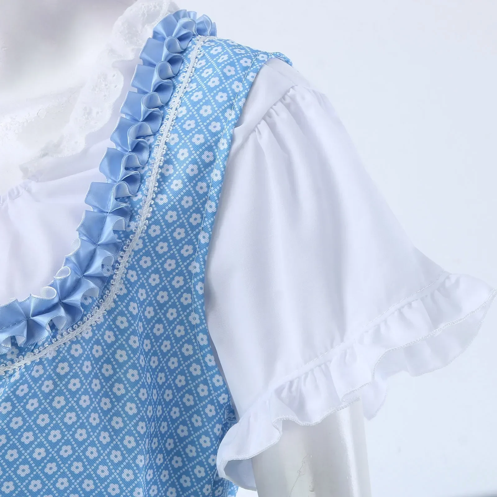 Damen Blau Oktoberfest Dirndl Kleid - Image 5