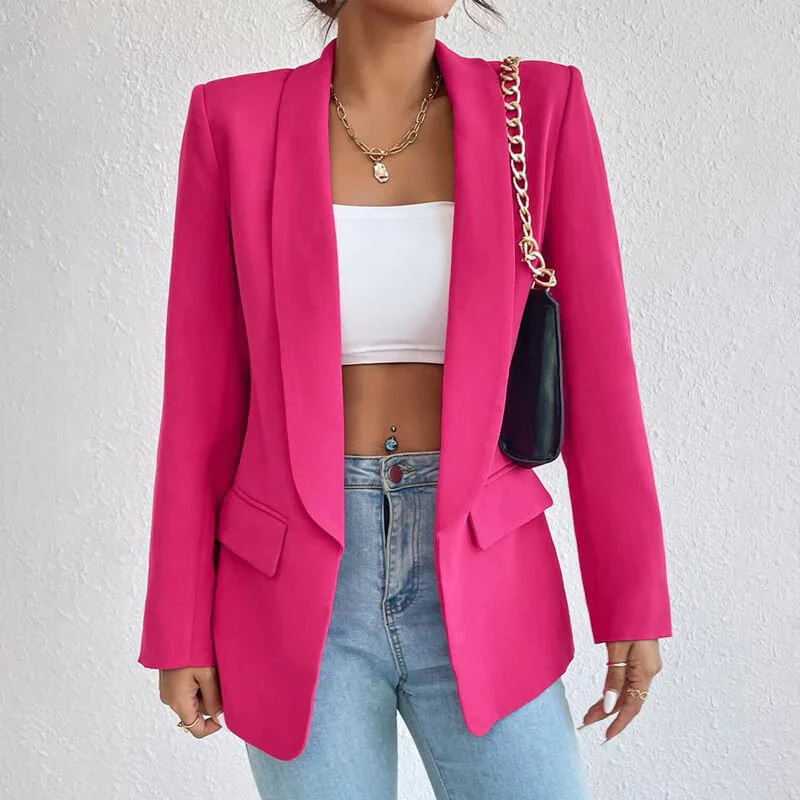 Damen-Blazer mit Langarmkonstruktion | sachliche Linienstruktur - Image 2