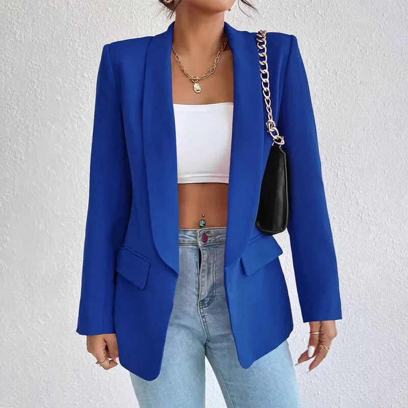 Damen-Blazer mit Langarmkonstruktion | sachliche Linienstruktur - Image 3