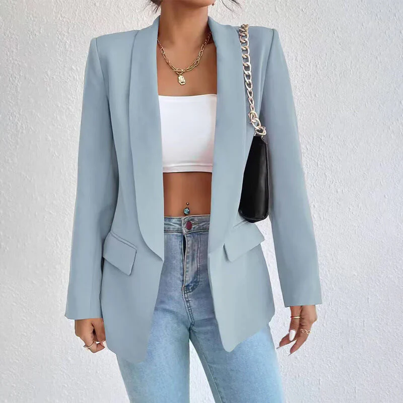 Damen-Blazer mit Langarmkonstruktion | sachliche Linienstruktur - Image 4