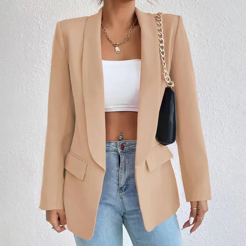 Damen-Blazer mit Langarmkonstruktion | sachliche Linienstruktur - Image 5