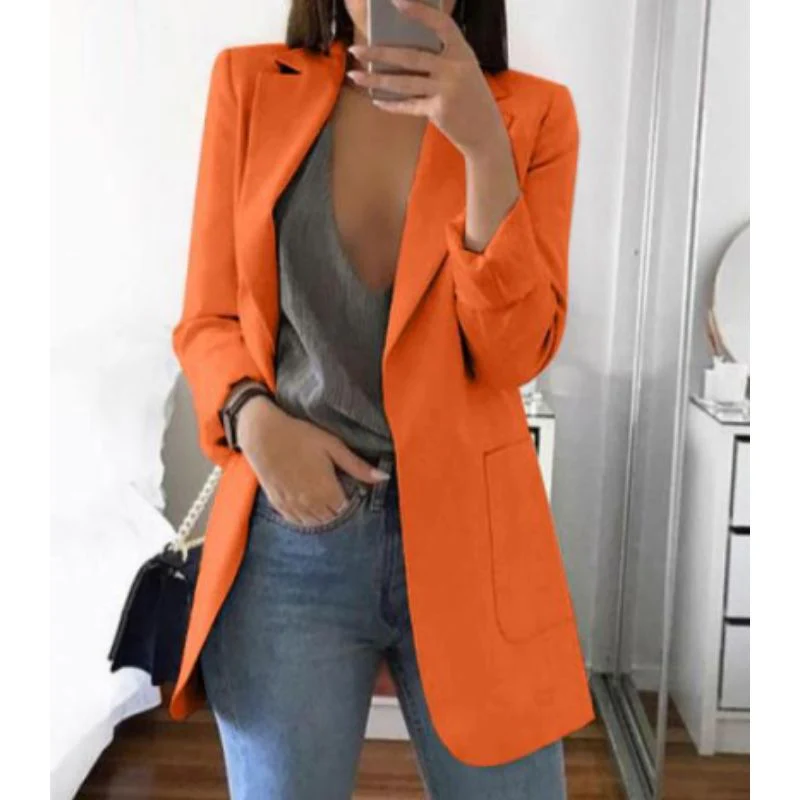 Damen-Blazer mit Langarmkonstruktion | sachliche Linienstruktur - Image 7