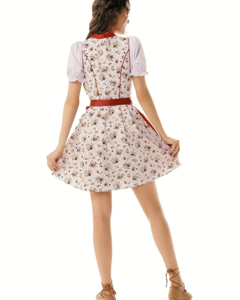 Damen Blumenmuster Dirndlkleid | Festlich - Image 2