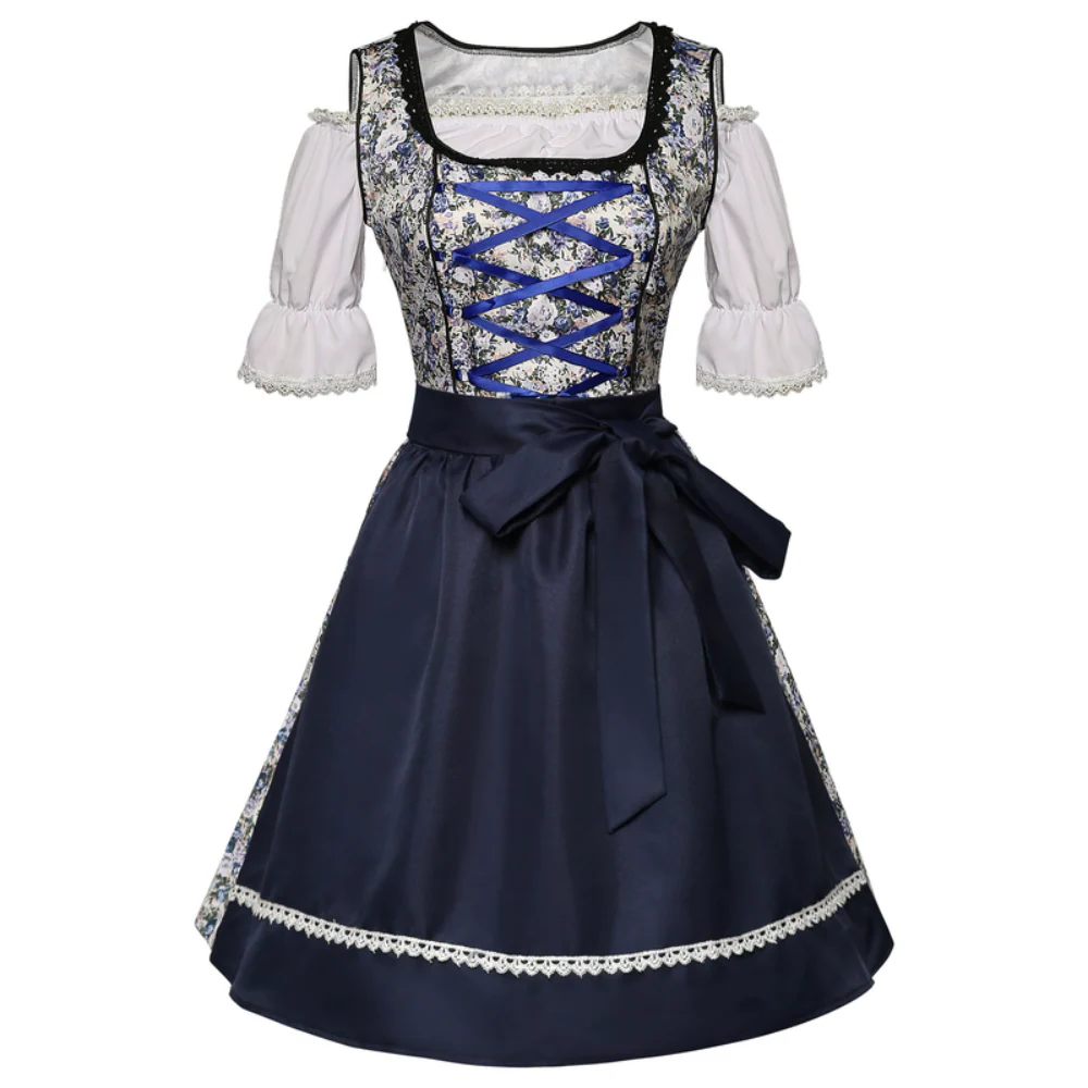 Damen Blumenmuster Dirndlkleid | Mini - Image 2