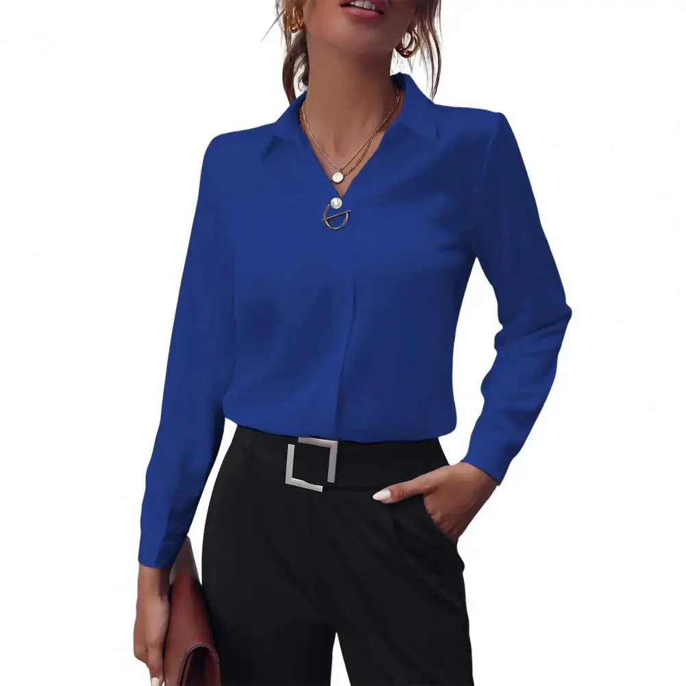 Damen Bluse | klassischer Kragen und lange Ärmel - Image 5