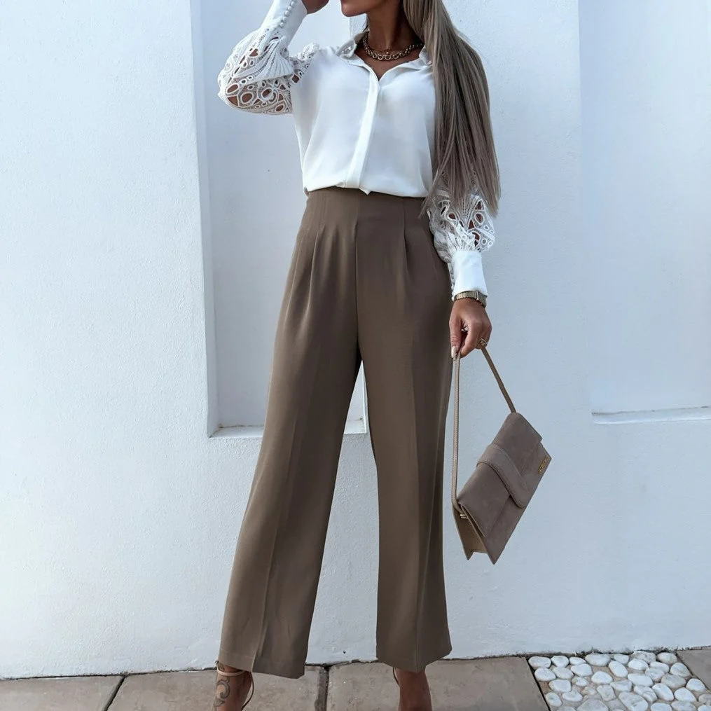Damen Bluse | V-Ausschnitt und lockere Passform - Image 2