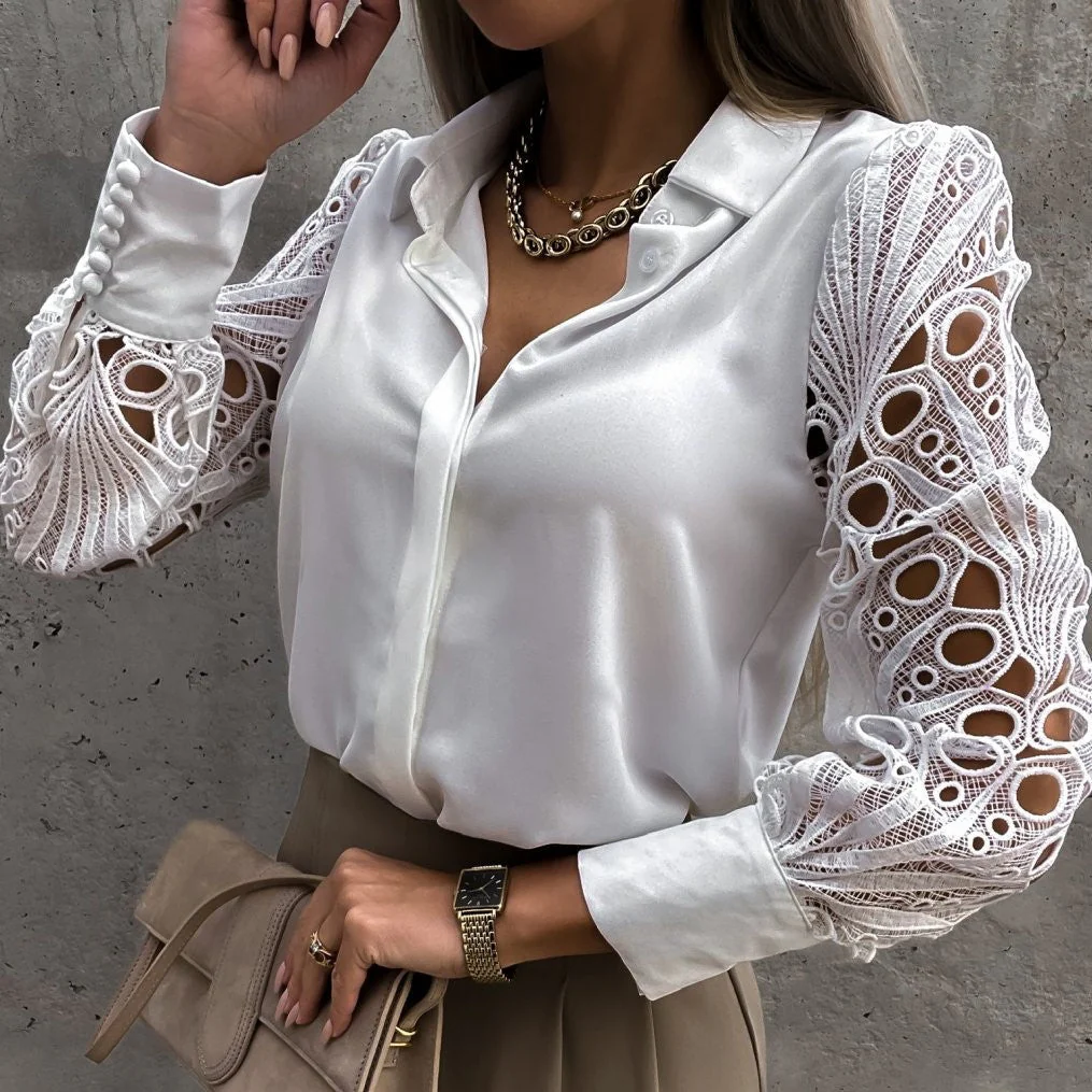 Damen Bluse | V-Ausschnitt und lockere Passform - Image 5