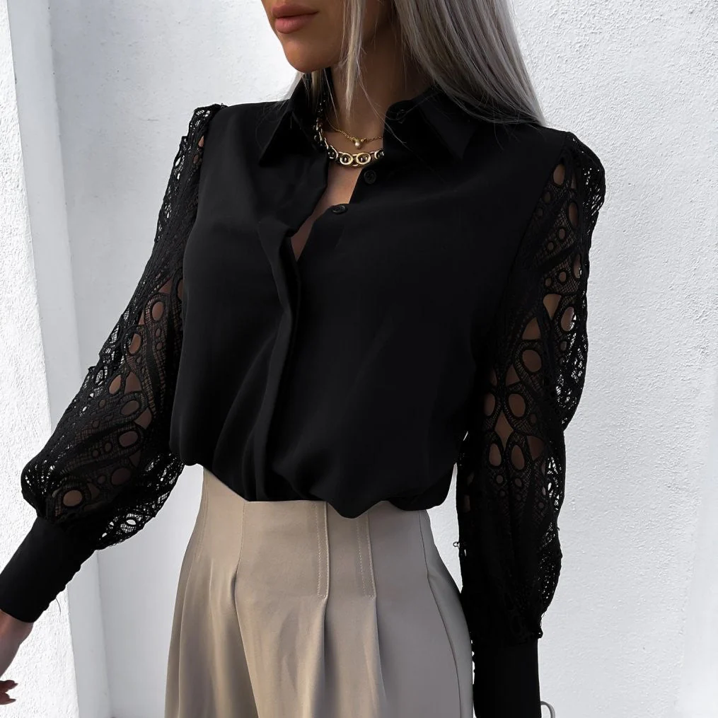 Damen Bluse | V-Ausschnitt und lockere Passform - Image 6