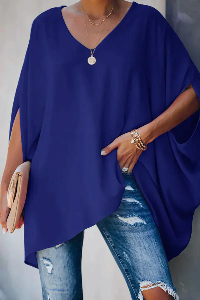 Damen Bluse | weite Form mit V-Ausschnitt - Image 4