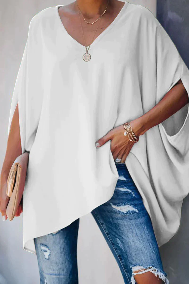 Damen Bluse | weite Form mit V-Ausschnitt - Image 5