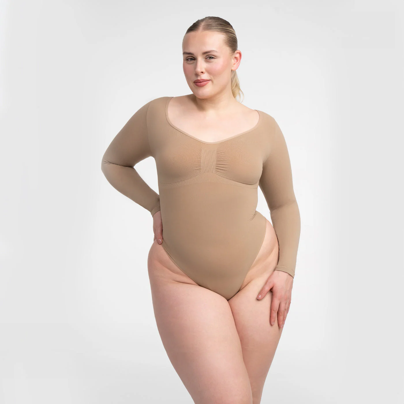 Damen Body | langärmelig mit durchgehender Fläche und Rückenöffnung - Image 5