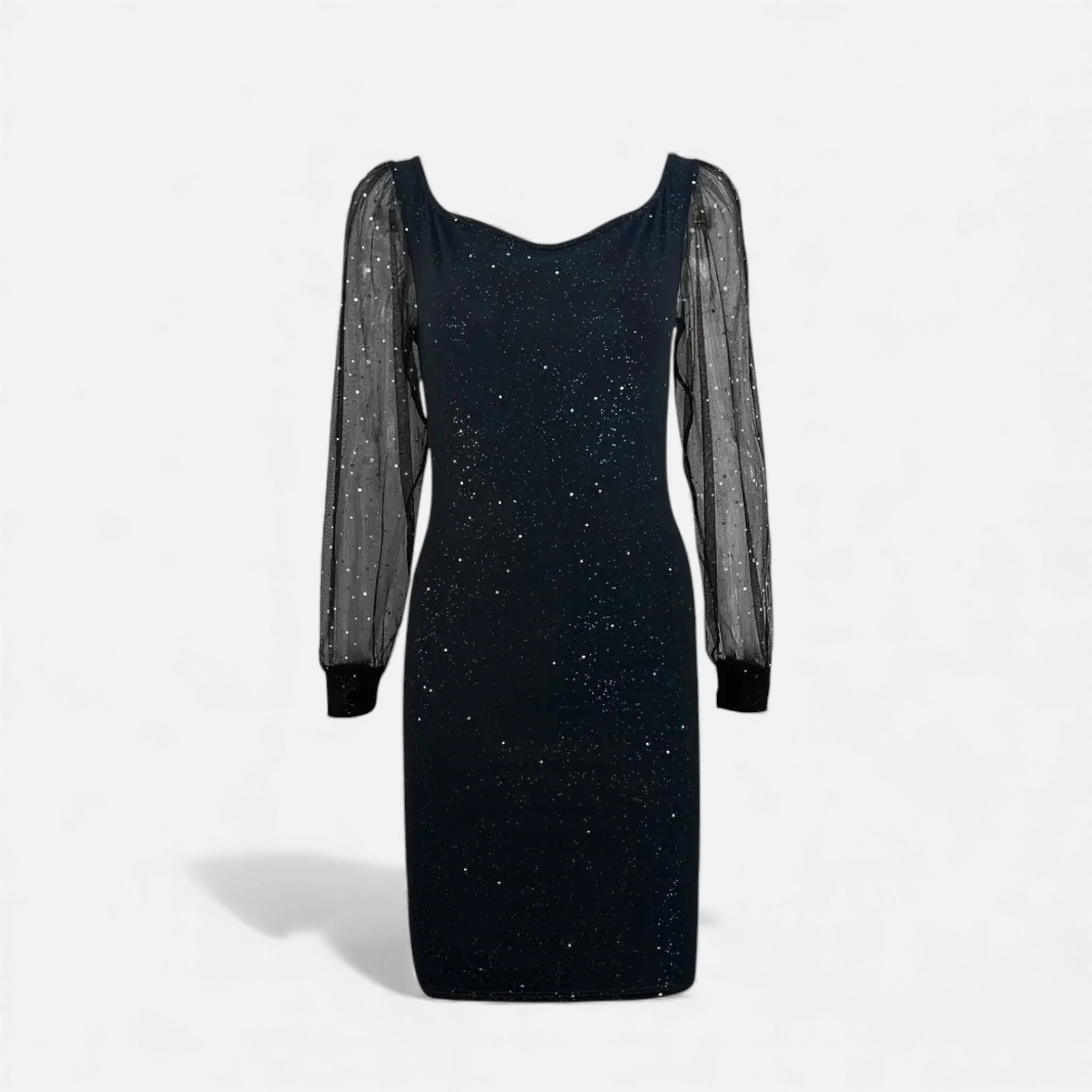 Damen Bodycon Kleid V-Ausschnitt Pailletten für Festliche Anlässe - Image 8