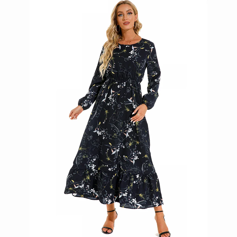Damen Boho Maxikleid mit Blumenmuster | Langarm - Image 10