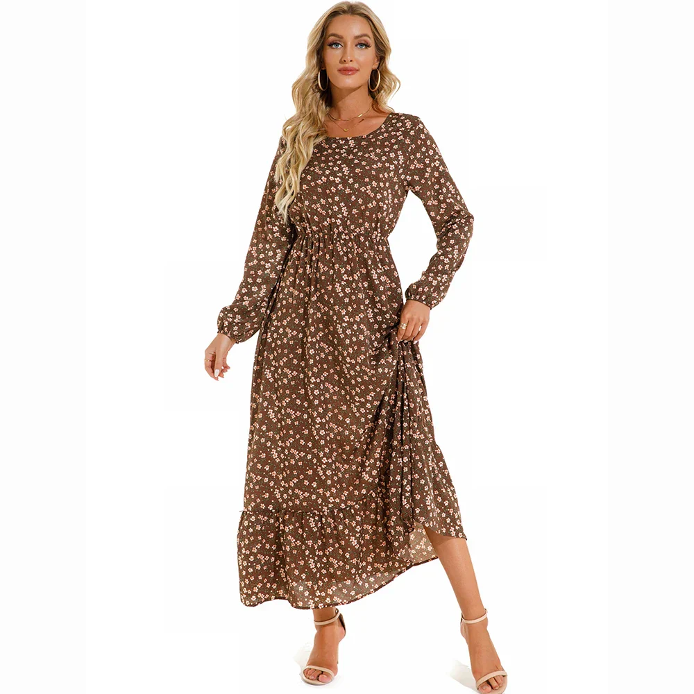 Damen Boho Maxikleid mit Blumenmuster | Langarm - Image 14