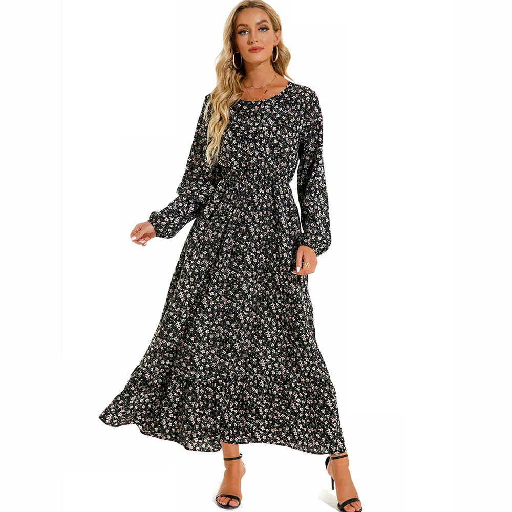 Damen Boho Maxikleid mit Blumenmuster | Langarm - Image 15