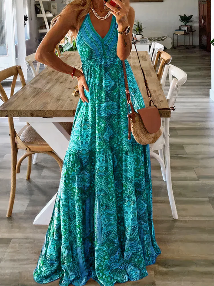 Damen Boho Sommerkleid Kleid | Maxi - Image 4