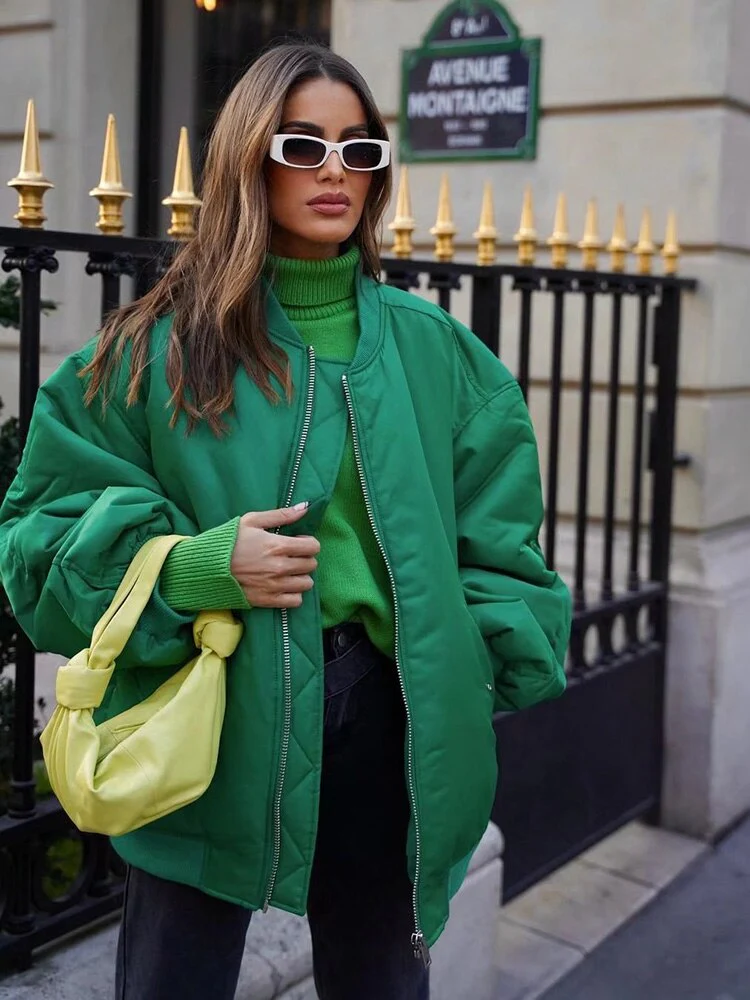Damen Bomber Übergangsjacke | Übergroße - Image 3
