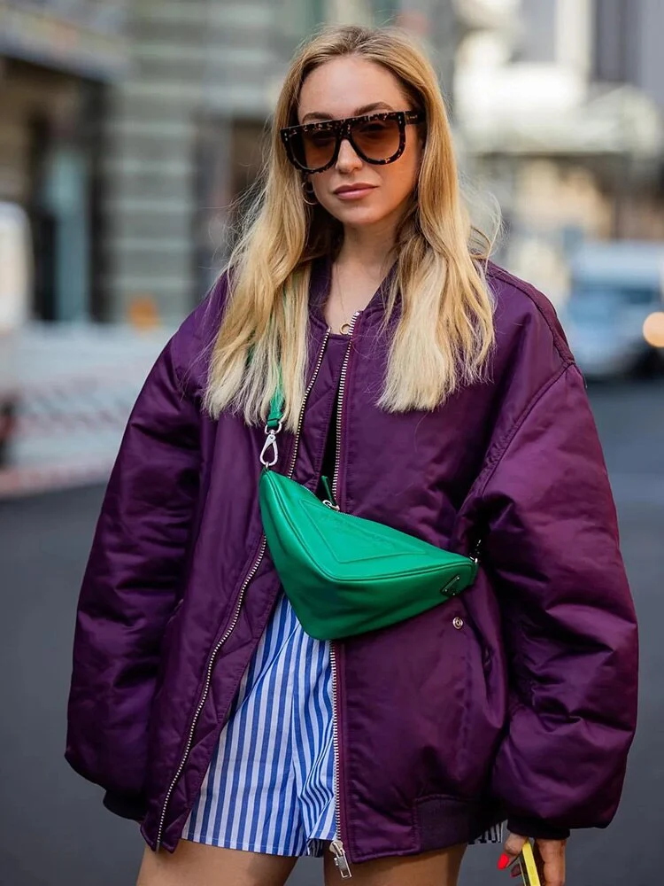 Damen Bomber Übergangsjacke | Übergroße - Image 6
