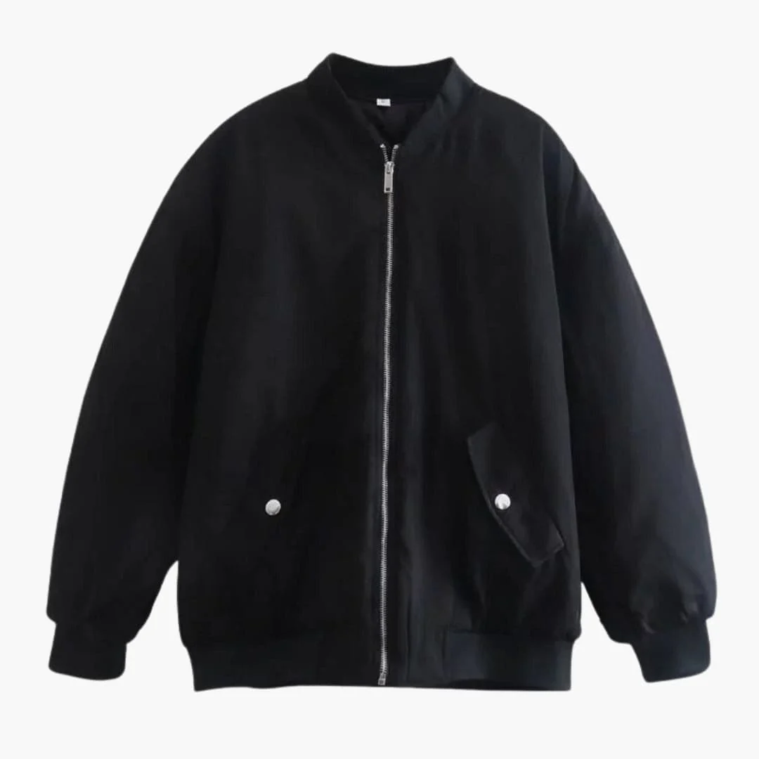 Damen Bomberjacke mit Reißverschluss und Fronttaschen - Image 4