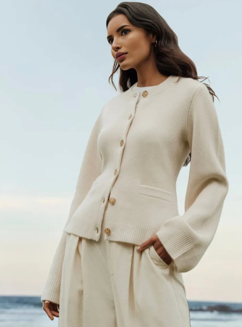 Damen Cardigan mit Ausgestellten Ärmeln | Lässig - Image 5