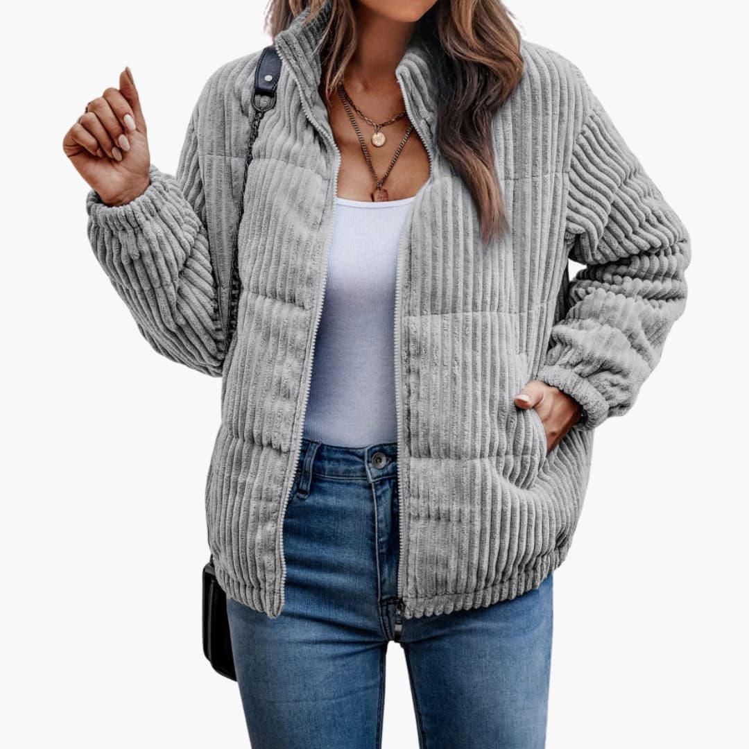 Damen Cordjacke mit Seitentaschen - Image 4