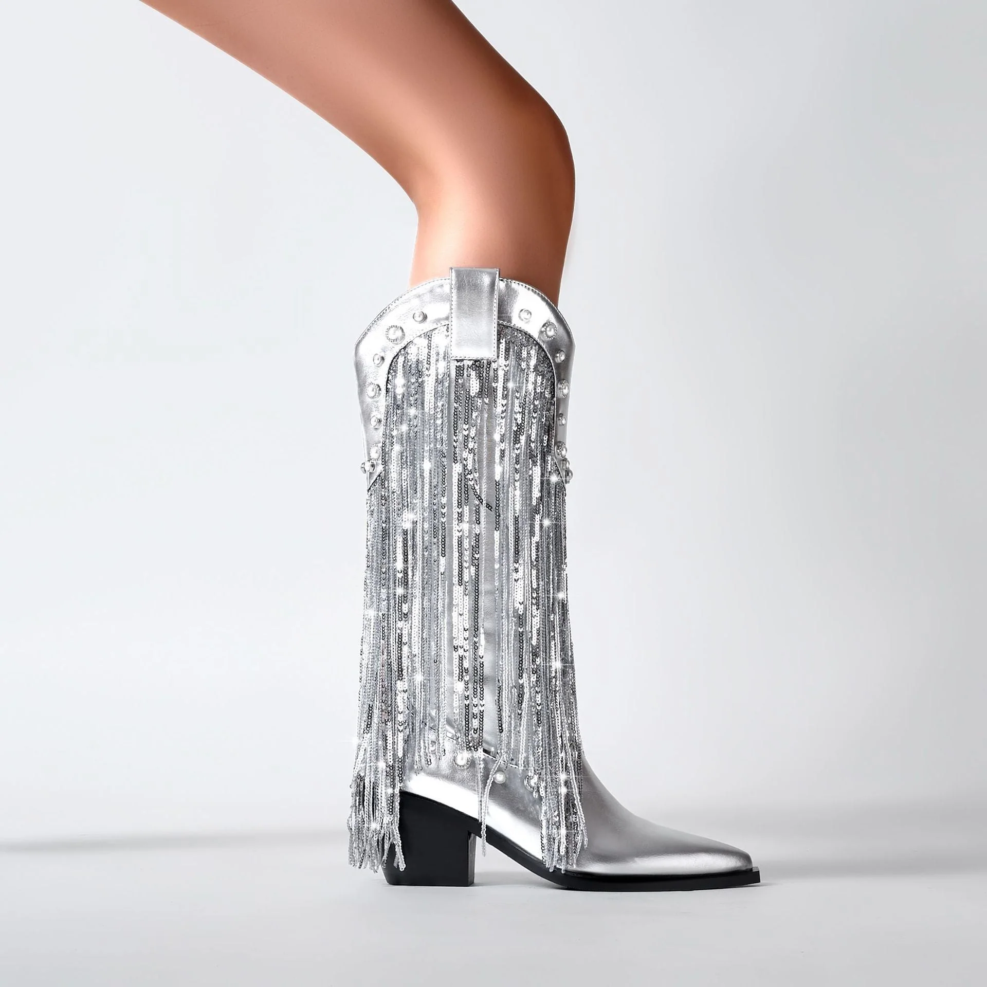 Damen Cowboystiefel Im Boho Stil | Elegante - Image 2