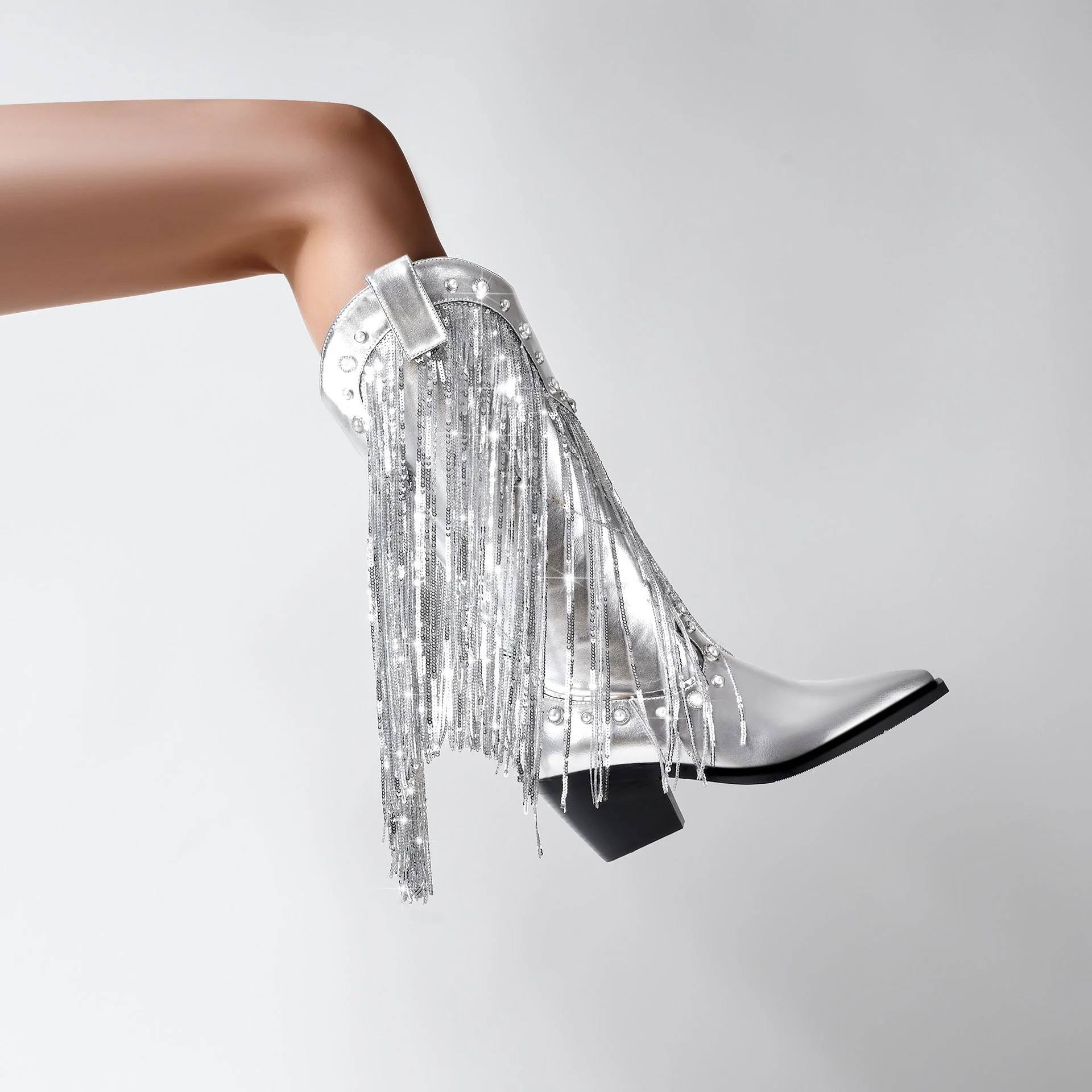 Damen Cowboystiefel Im Boho Stil | Elegante - Image 3
