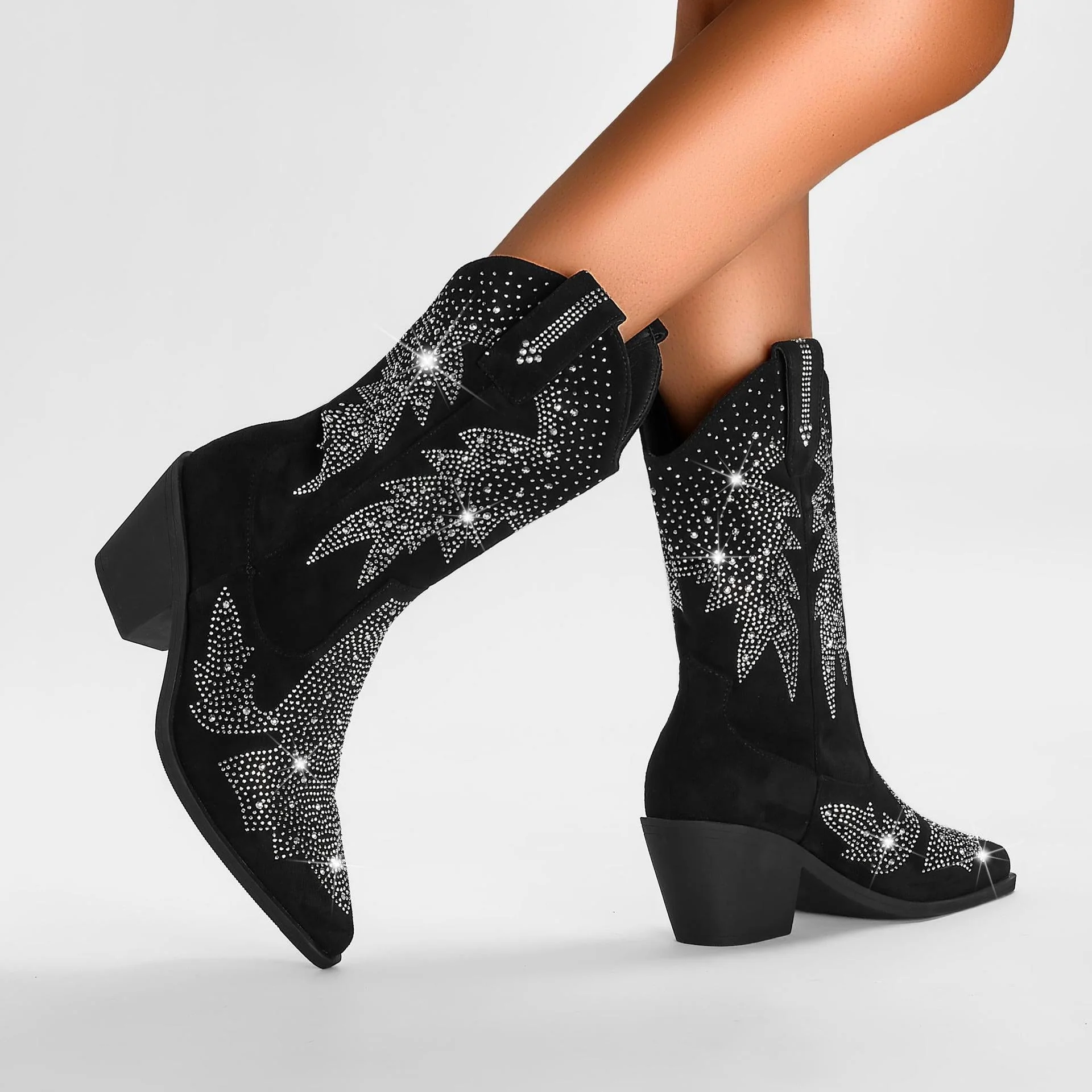 Damen Cowboystiefel Mit Mittlerer Wadenhöhe | Stilvoll - Image 4