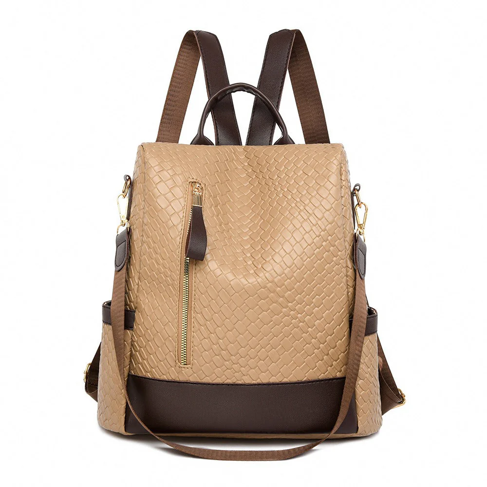 Damen-Diebstahlschutz-Rucksack aus stilvollem veganem Leder - Image 3