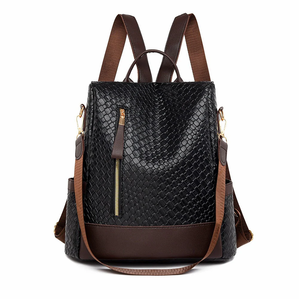 Damen-Diebstahlschutz-Rucksack aus stilvollem veganem Leder - Image 4