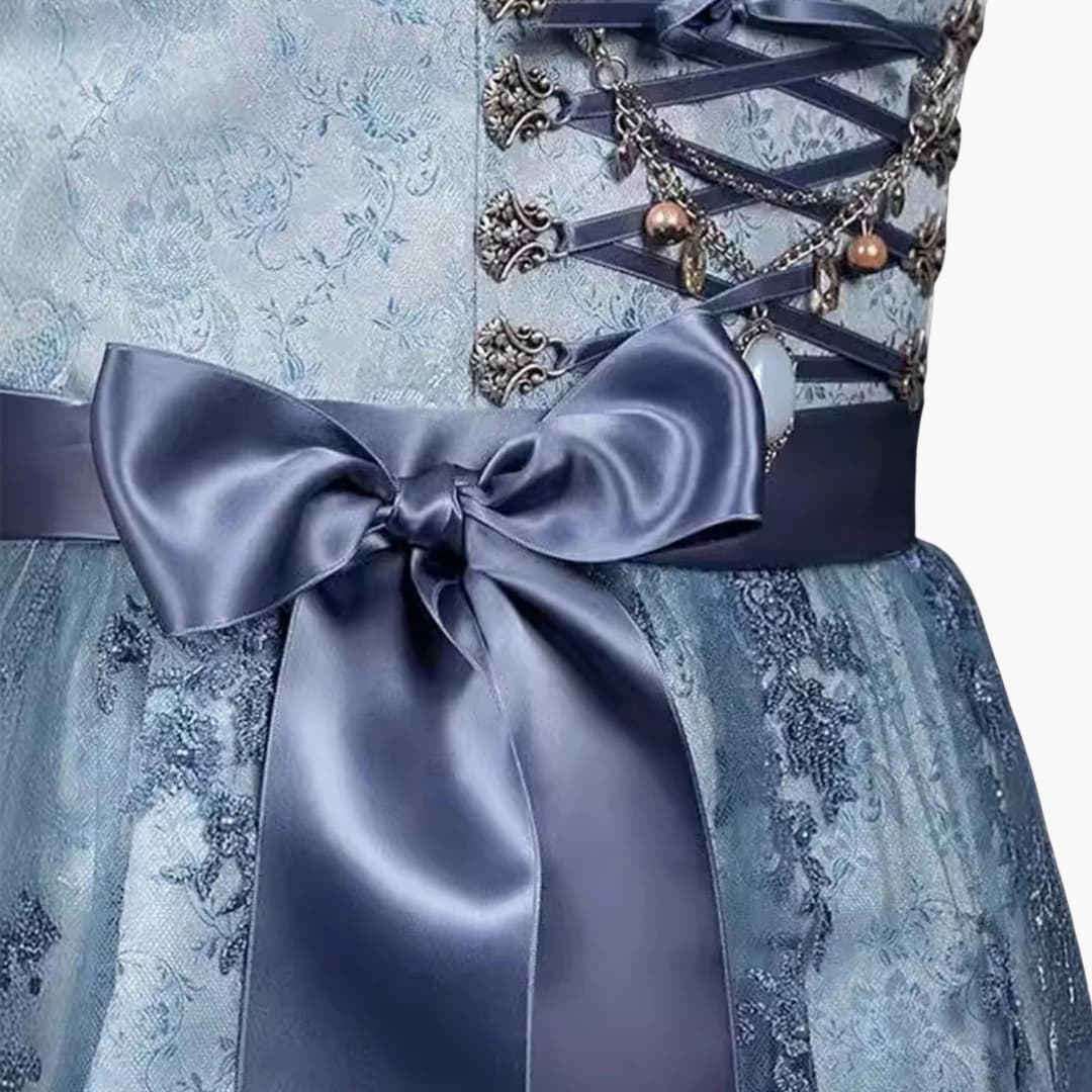 Damen Dirndl Kleid ärmellos mit Mieder und Rock - Oktoberfest 2025 - Image 3