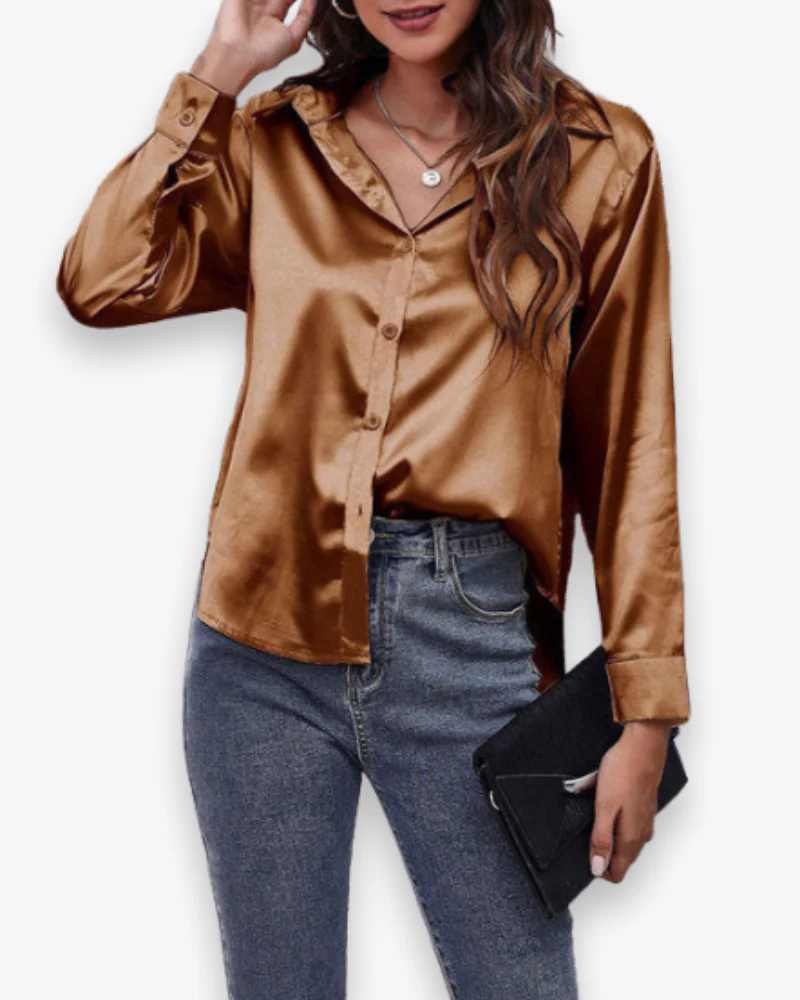 Damen Elegant Langärmelige Bluse | Festliche Blusen für Anlässe - Image 3