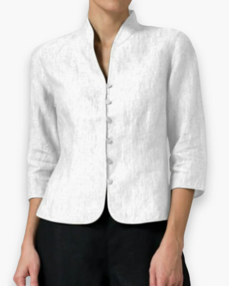Damen Elegante Bluse mit Stehkragen | Festliche Anlässe - Image 5