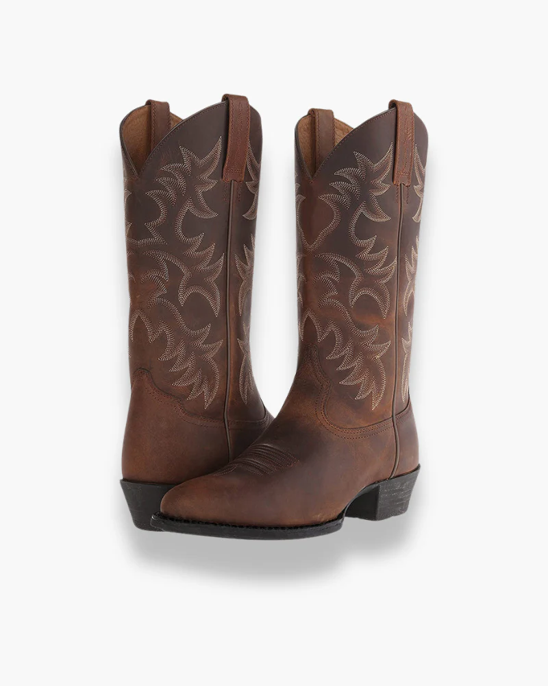 Damen Elegante Cowboystiefel | Westernstiefel Schwarz - Image 6