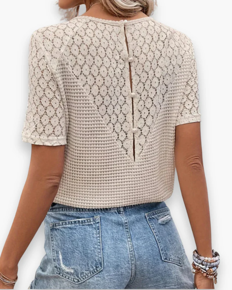 Damen Elegante Häkelbluse | Sommer Blusen - Image 3