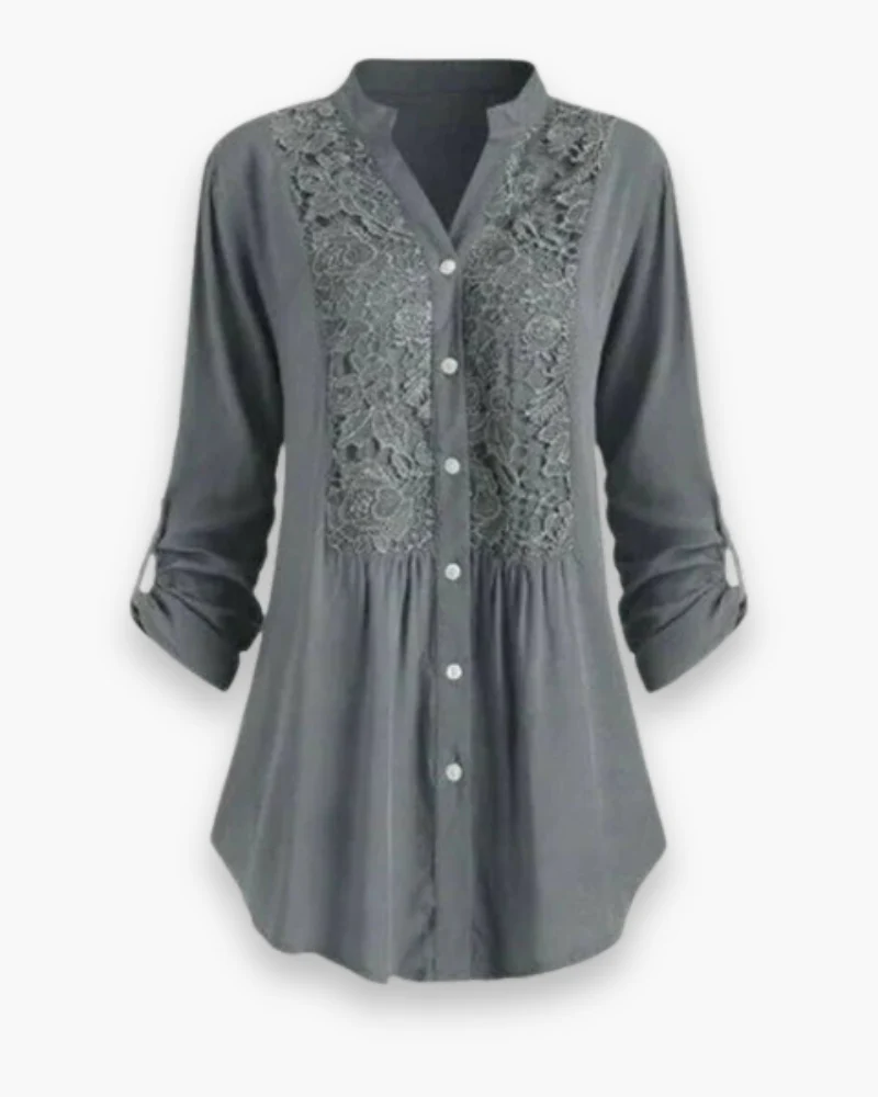 Damen Elegante Lange Bluse | Blusen - Image 3