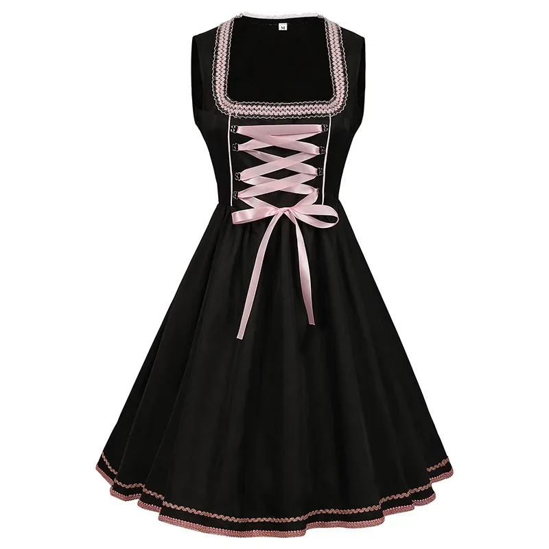 Damen Elegante Rosa Oktoberfest Dirndl Kleid - Image 2