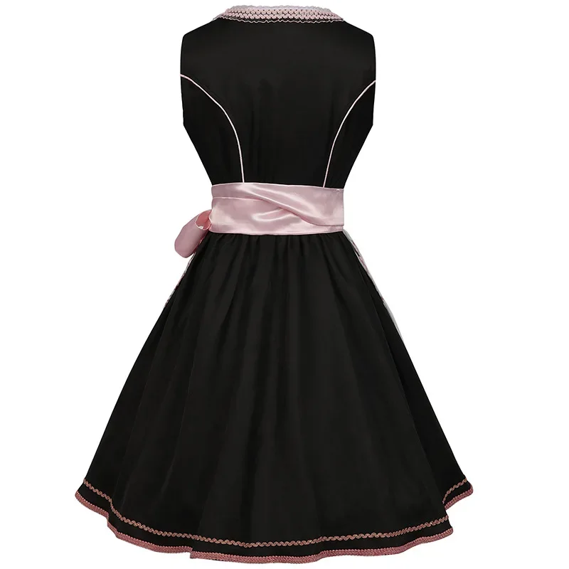Damen Elegante Rosa Oktoberfest Dirndl Kleid - Image 3