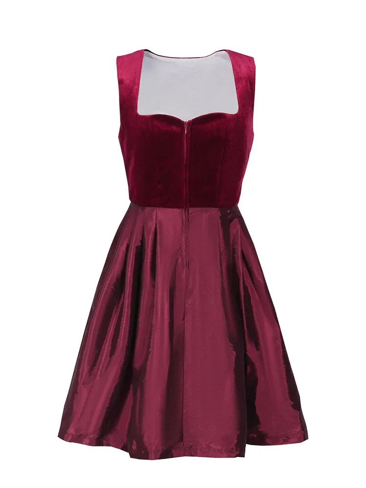 Damen Elegante Rot Oktoberfest Dirndl Kleid - Image 2