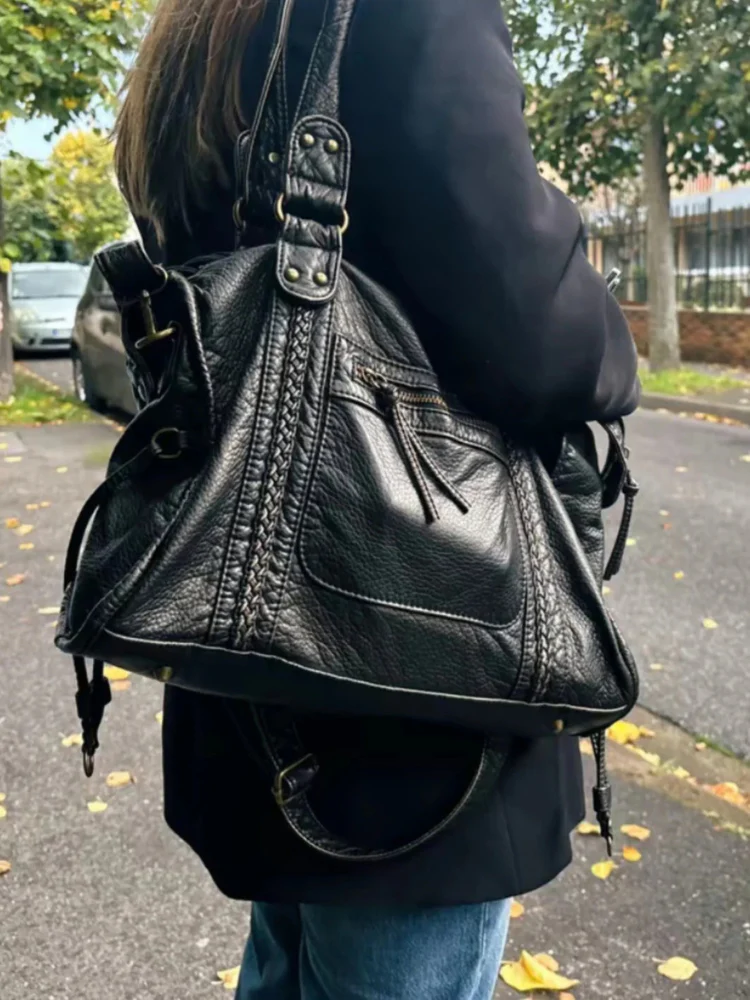 Damen elegante schwarze Umhängetasche | Designer - Image 2