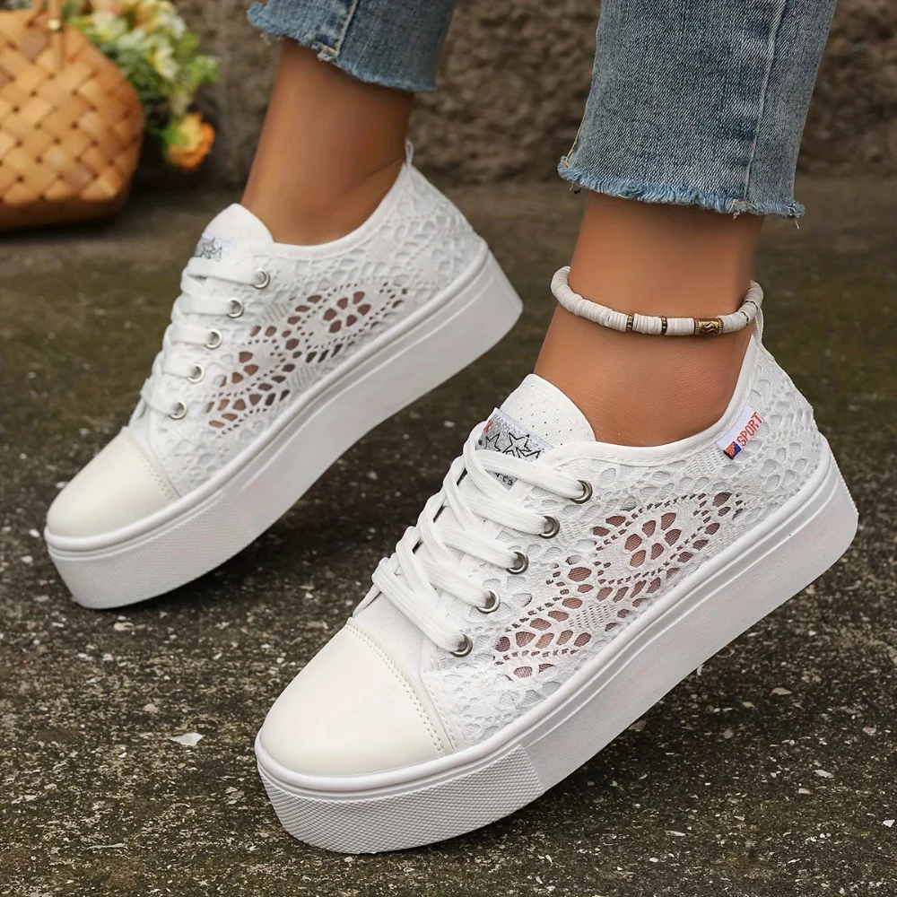 Damen Elegante Spitzensneaker | Atmungsaktiv und Stilvoll - Image 5